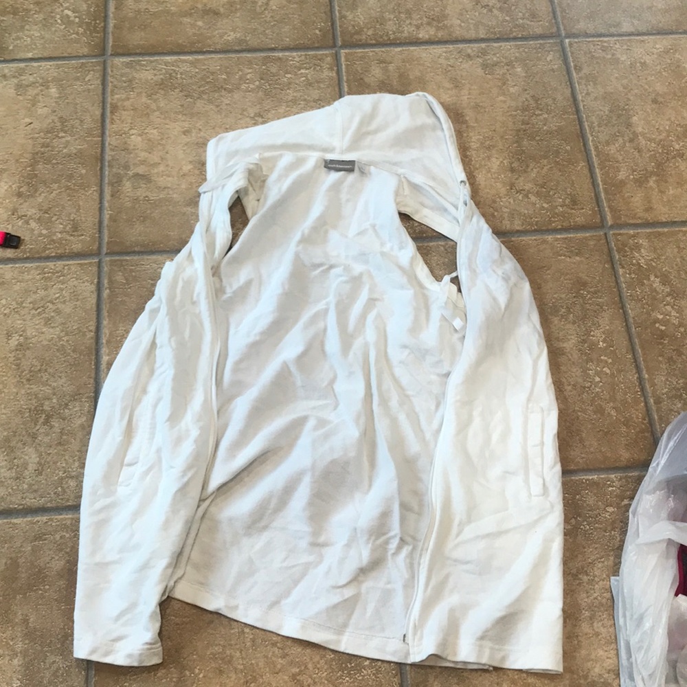 White long hooded cover up